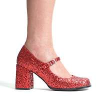 300-Eden-G/Gogo-50G Classic Maryjane Red Glitter Shoe