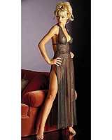 FA-9093 Goldworks Gown & Thong