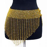 BAB-SK2 Sexy Beaded Gold V-Skirt