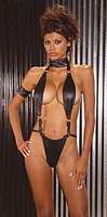 EM-L2156 Suspender Leather Teddy And Armband