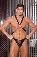EM-L9135 Leather Harness with Adustable Straps