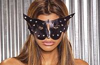 EM-L9155 Leather Cat Mask with Studs